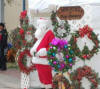 SANTA GREETS DOG SHOW FOLKS IN ORLANDO FLORIDA