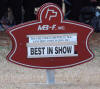 Best In Show Sign at Greater Gainsville Dog Fanciers Association 2009 show